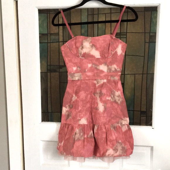 Cocktail dress BCBG Maxazaria Watercolour Pink Tulle Detail - Picture 1 of 4